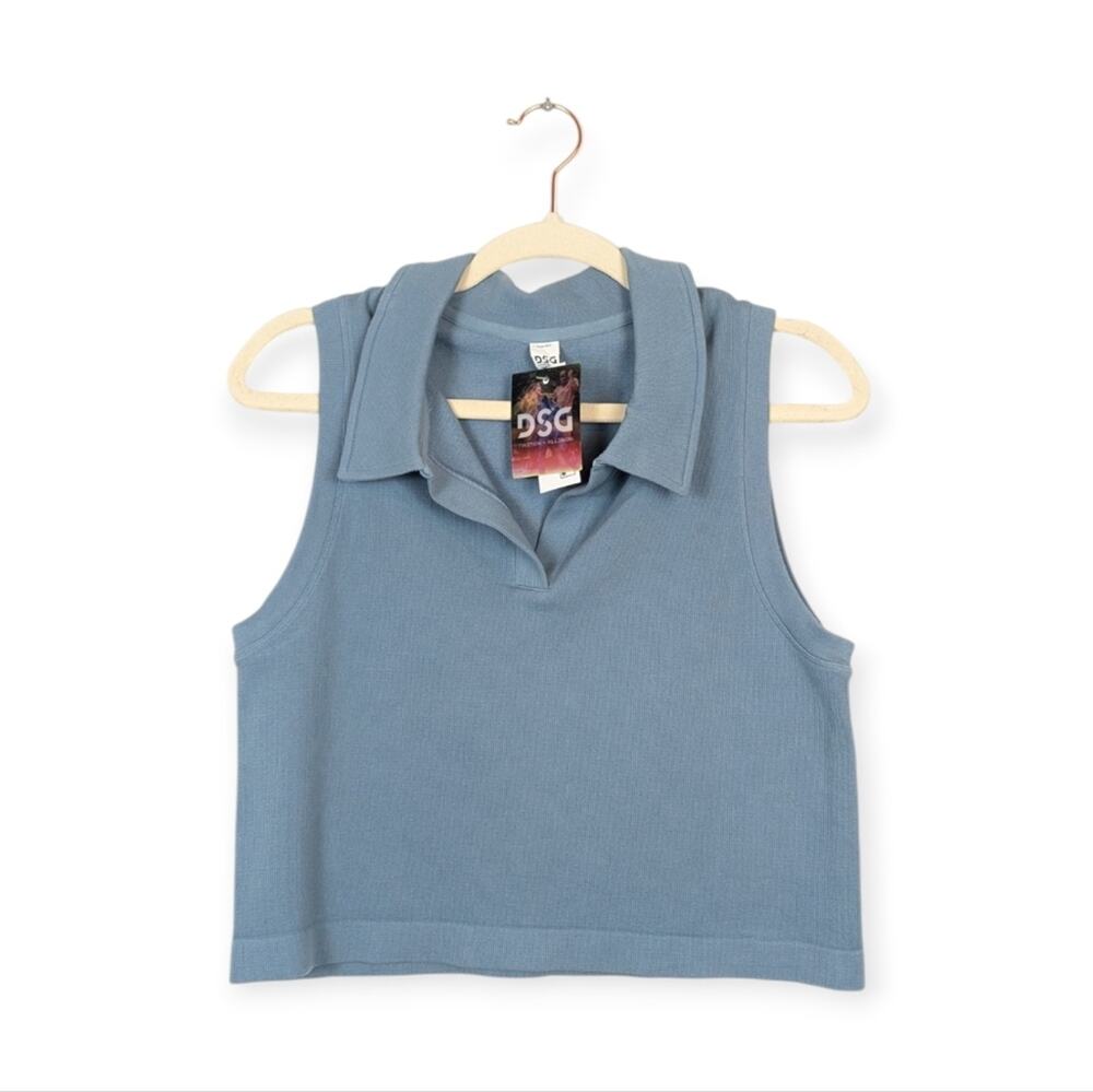 NWT DSG Blue Twitch + Allison Seamless Collared Tank Size XXL